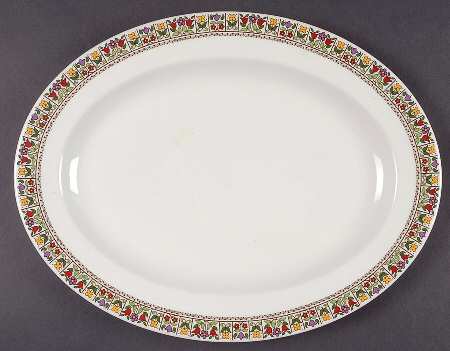 Fireglow 13" Oval Serving Platter
