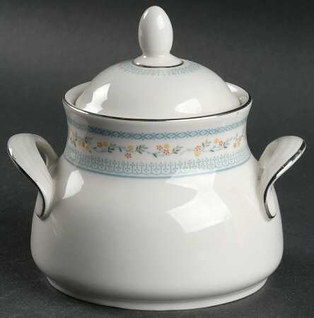 Floral Garland Sugar Bowl & Lid
