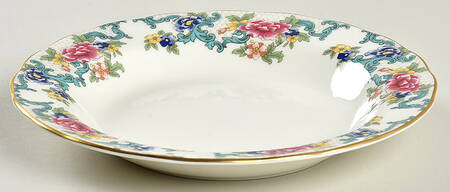 Floradora Gold Rim Soup Bowl