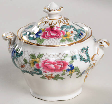 Floradora Gold Sugar Bowl & Lid