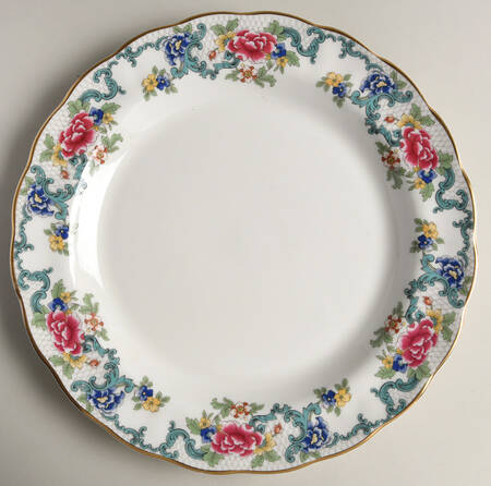 Floradora Gold Dinner Plate by Royal Doulton