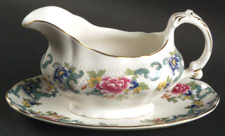 Floradora Gold Gravy Boat & Underplate/Relish