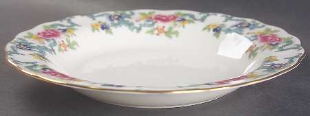 Floradora Gold Rim Soup Bowl