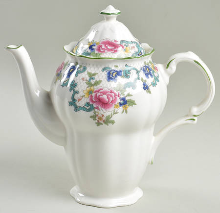 Floradora Green Coffee Pot & Lid