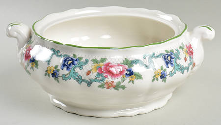 Floradora Green Round Vegetable No Lid