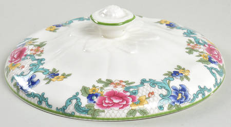 Floradora Green Lid for Round Vegetable