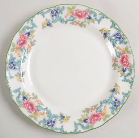 Floradora Green Salad Plate