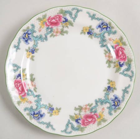 Floradora Green Bread & Butter Plate