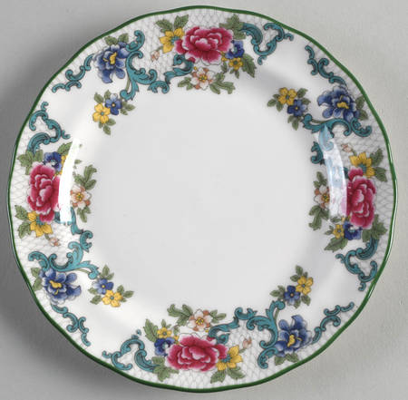 Floradora Green Bread & Butter Plate
