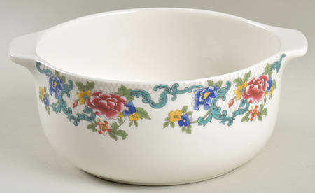 Floradora Green 1.5 Quart Round Casserole No Lid