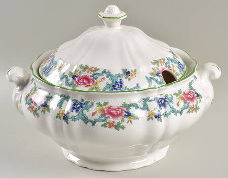 Floradora Green Tureen &  Lid