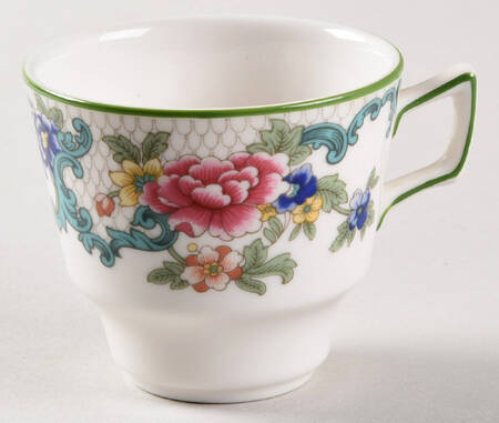 Floradora Green Flat Demitasse Cup