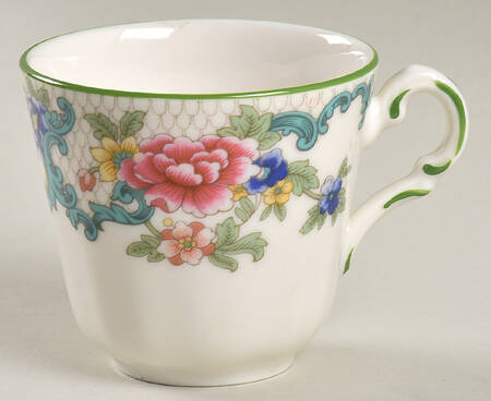 Floradora Green Flat Demitasse Cup