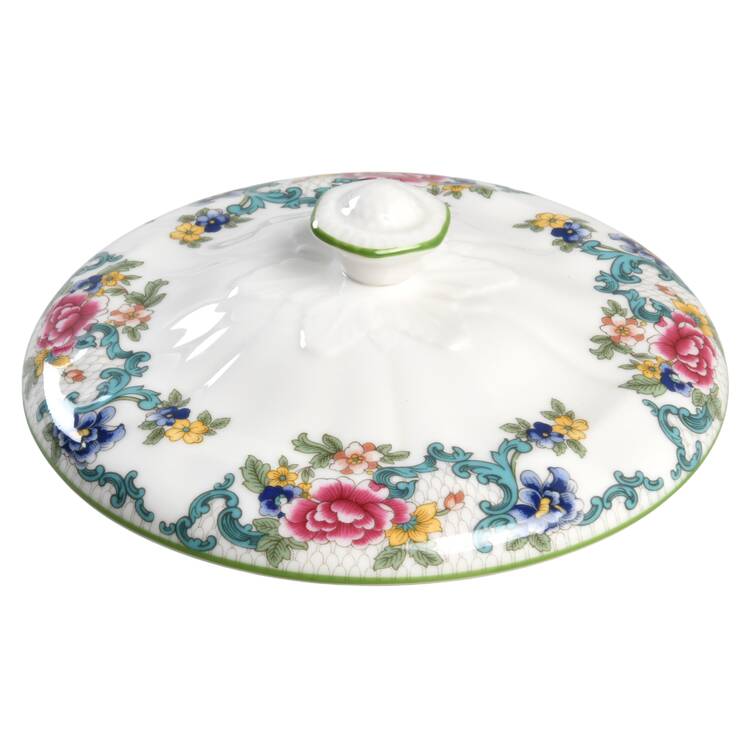 Floradora Green Lid for Round Vegetable