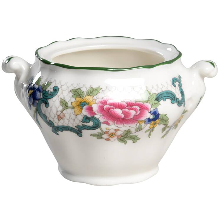 Floradora Green Sugar Bowl No Lid