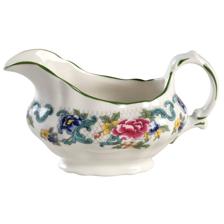 Floradora Green Gravy Boat