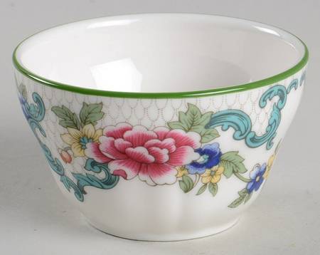 Floradora Green Mini Open Sugar Bowl
