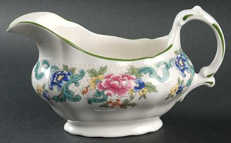 Floradora Green Gravy Boat