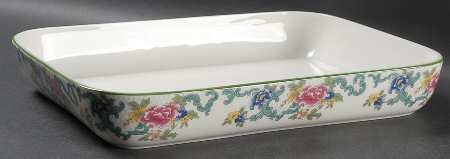 Floradora Green 12" Rectangular Roaster