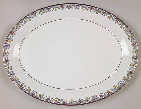 Flowerlace 16" Oval Serving Platter