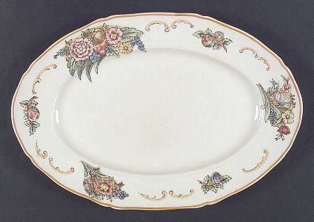 Floretta 13" Oval Serving Platter