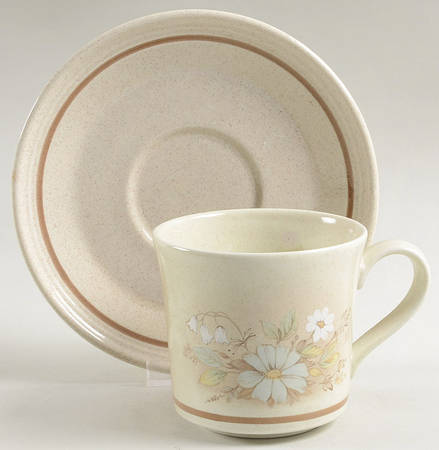 Florinda Flat Cup & Saucer Set