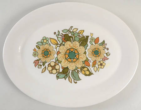 Forest Flower 16" Oval Serving Platter