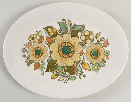 Forest Flower 13" Oval Serving Platter