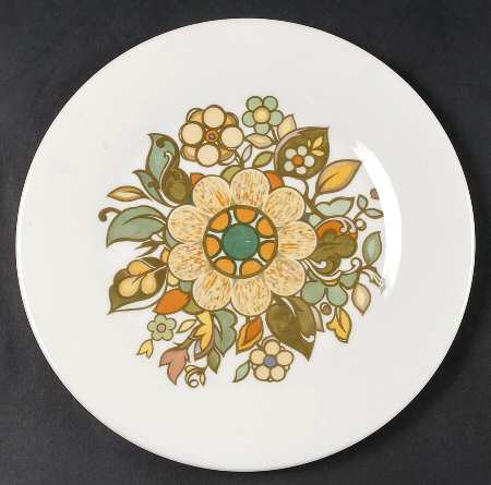 Forest Flower Luncheon Plate