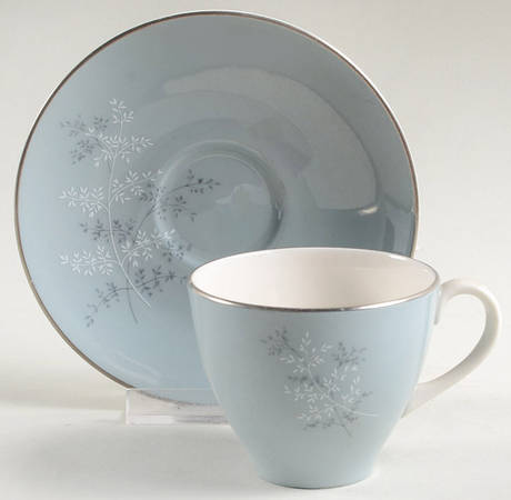 Forest Glade Flat Demitasse Cup & Saucer Set