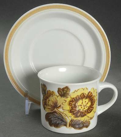 Forest Glen Flat Cup & Saucer Set