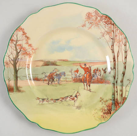 Fox Hunting A Luncheon Plate