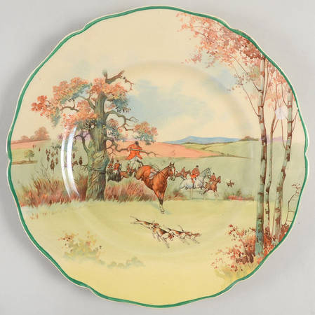 Fox Hunting A Luncheon Plate
