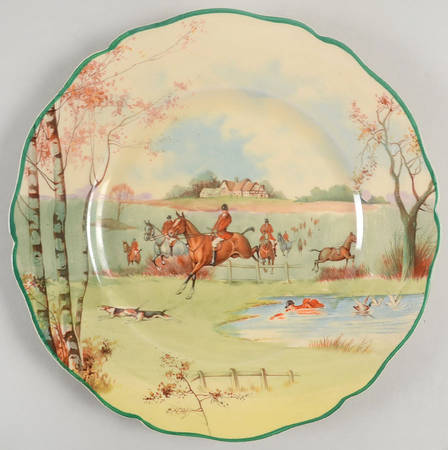 Fox Hunting A Luncheon Plate