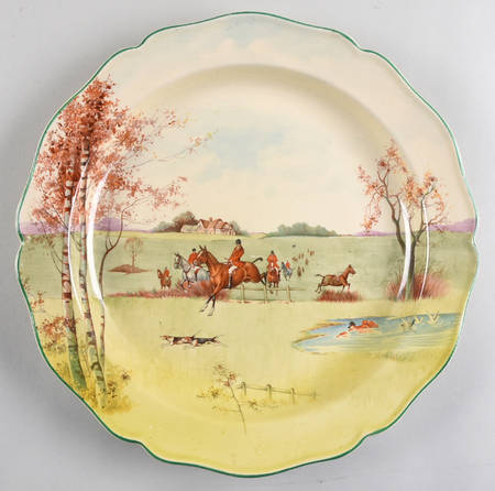 Fox Hunting A 12" Chop Plate (Round Platter)