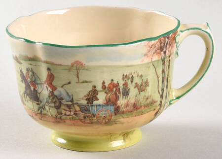 Fox Hunting A Footed Cup