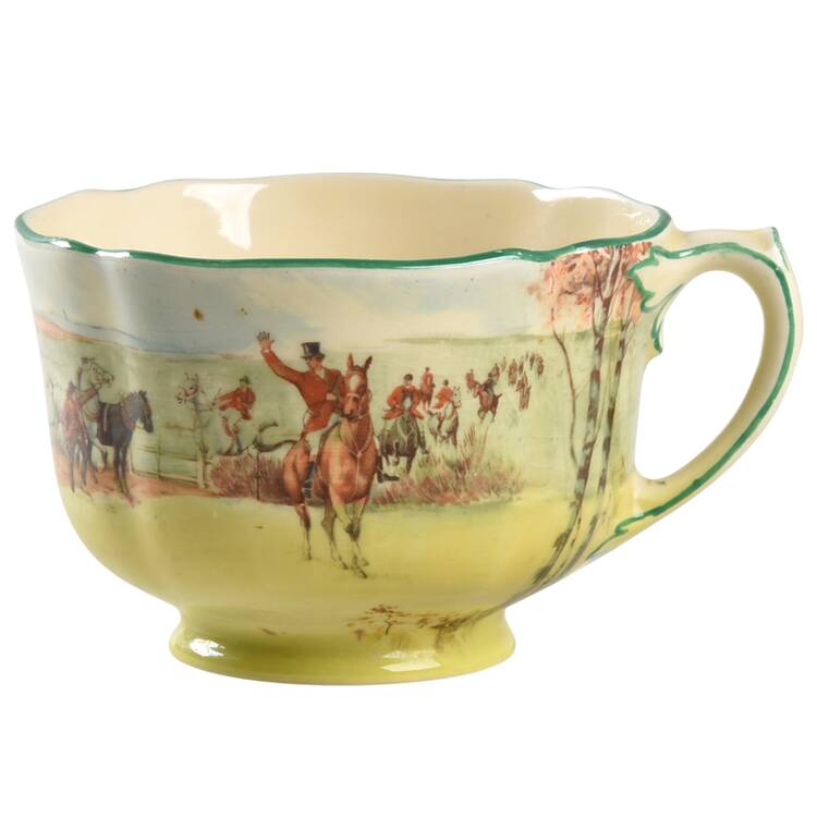 Fox Hunting A Footed Cup