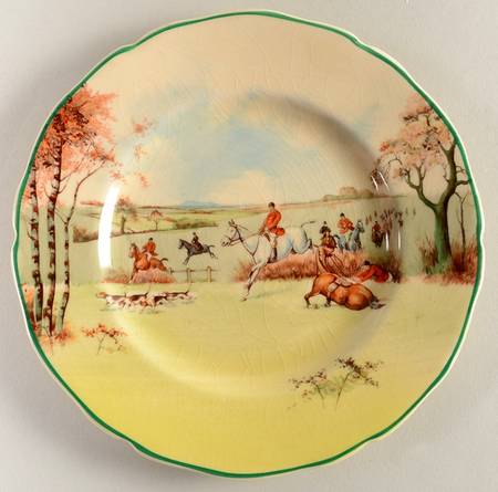 Fox Hunting A Bread & Butter Plate