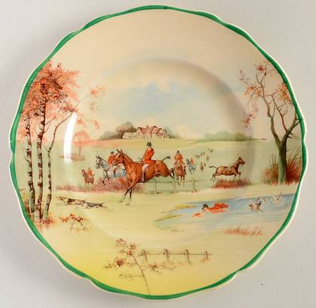 Fox Hunting A Bread & Butter Plate