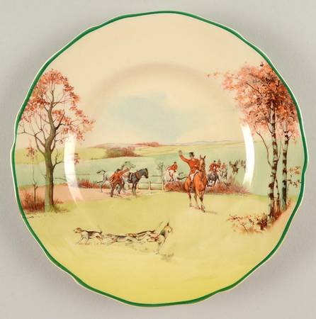Fox Hunting A Bread & Butter Plate