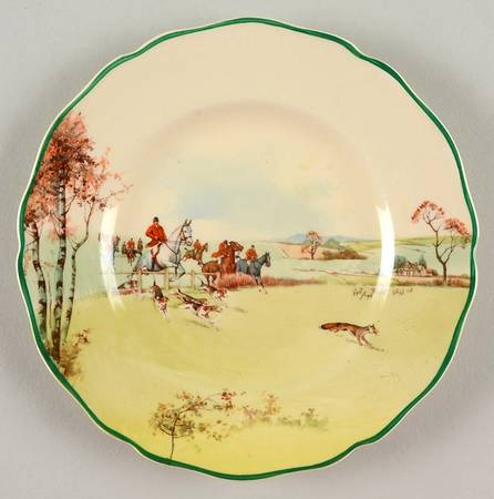Fox Hunting A Bread & Butter Plate