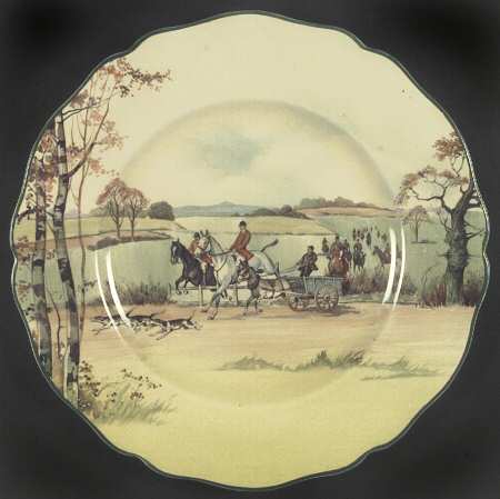 Fox Hunting A Luncheon Plate