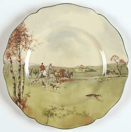 Fox Hunting A Salad Plate