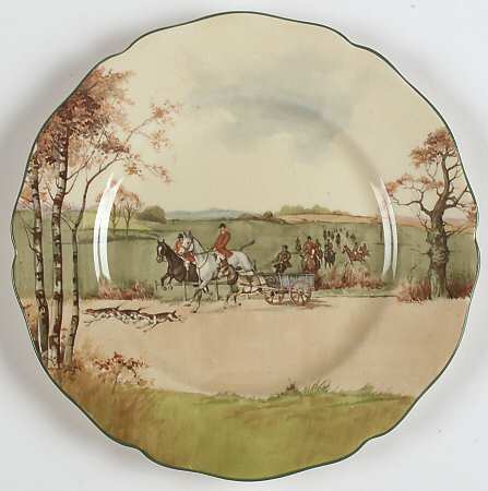 Fox Hunting A Salad Plate