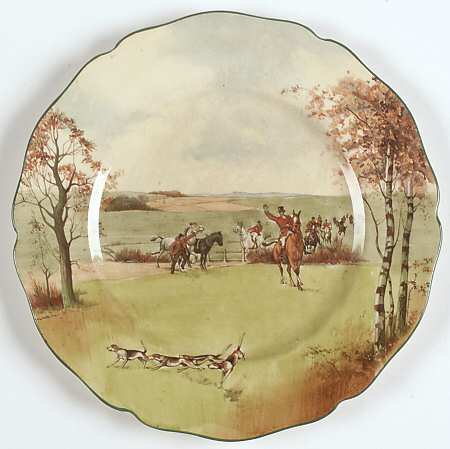 Fox Hunting A Salad Plate