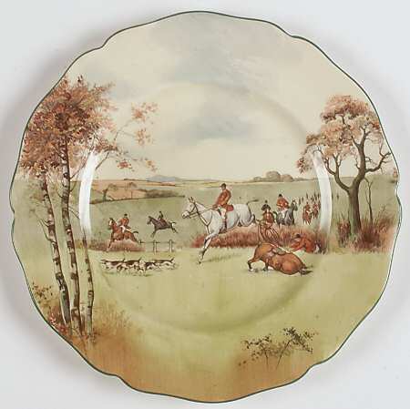 Fox Hunting A Salad Plate