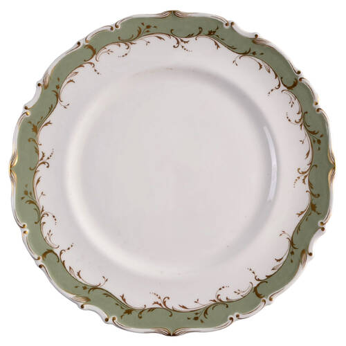 Fontainebleau Green Dinner Plate