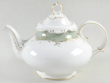 Fontainebleau Green Teapot & Lid