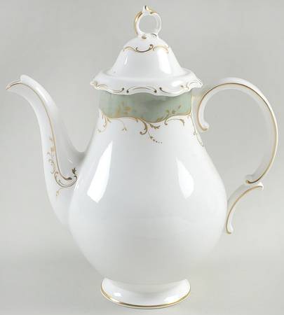 Fontainebleau Green Coffee Pot & Lid