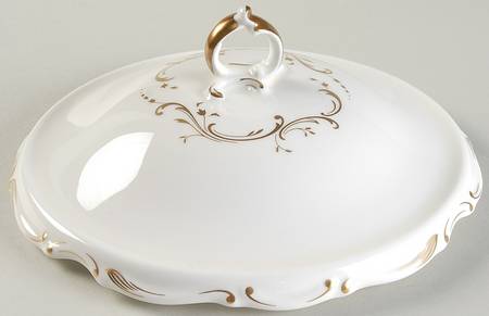 Fontainebleau Green Lid for Round Vegetable